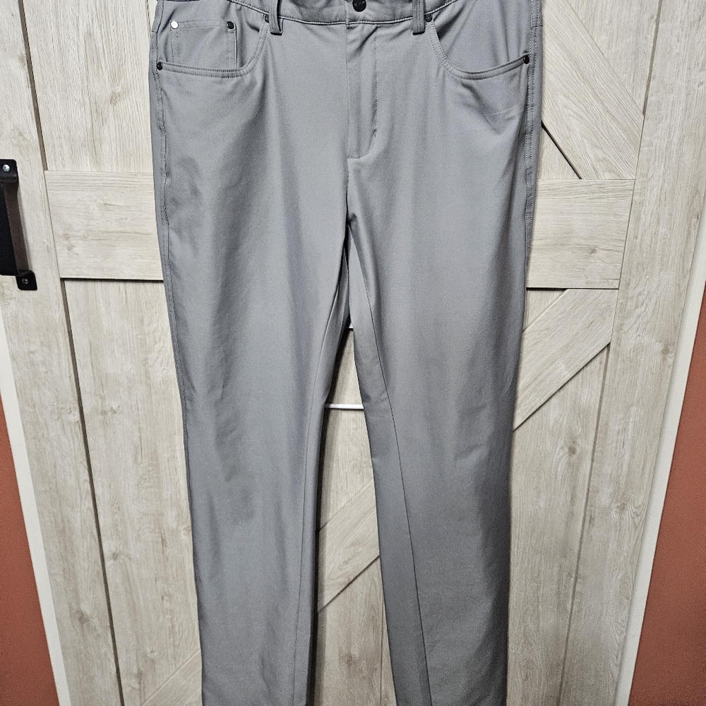 Greg Norman Gray Performance Pants Size 34x34